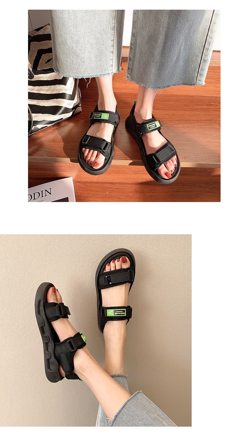 24HA248.07 - SANDAL ĐẾ BẰNG 2 QUAI NỮ