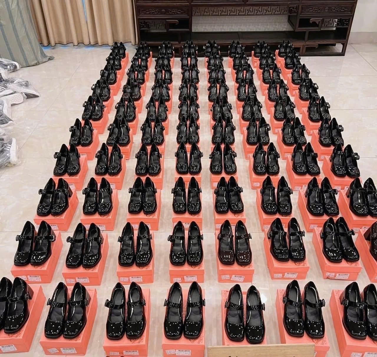 24HA248.15 - GIÀY MARRY JANE NỮ CỔ ĐIỂN