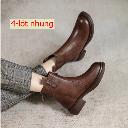 24HA278.01 - BOOT DA CỔ THẤP