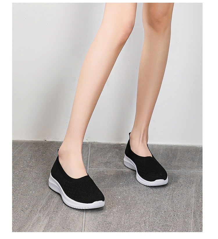 24HA268.28 - GIÀY VẢI SLIPON THOÁNG KHÍ