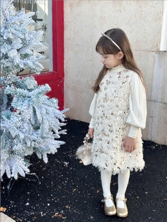 24HA268.12 - VÁY CÔNG CHÚA ĐÍNH SEQUIN HÃNG AMBB