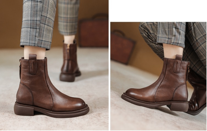 24HA278.01 - BOOT DA CỔ THẤP