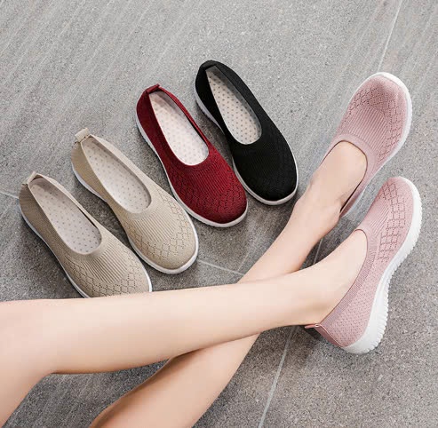 24HA268.28 - GIÀY VẢI SLIPON THOÁNG KHÍ