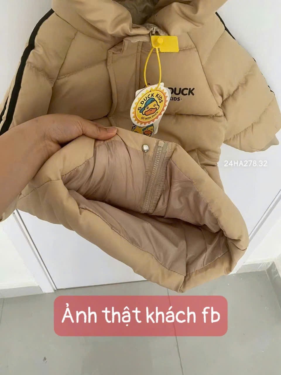 24HA278.32 - ÁO PHAO DÁNG DÀI G-DUCK