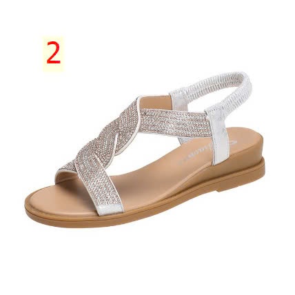 24HA278.12 - SANDAL ĐẾ THẤP DÂY XOẮN