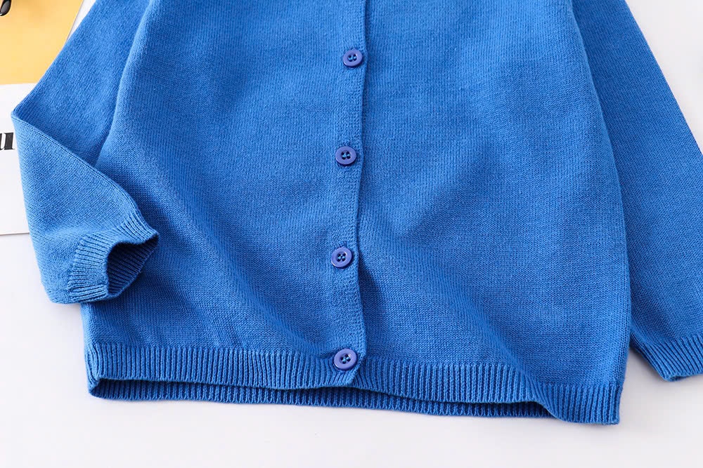 24HA288.11A - ÁO LEN CARDIGAN BÉ GÁI