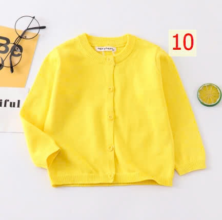 24HA288.11 - ÁO LEN CARDIGAN BÉ GÁI