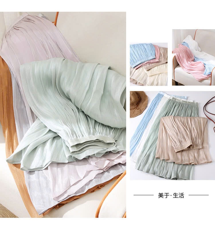 24HA288.12 - CHÂN VÁY LỤA MỀM MINDI