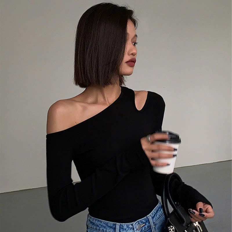 24HA288.13 - ÁO THUN HỞ VAI CHO NỮ