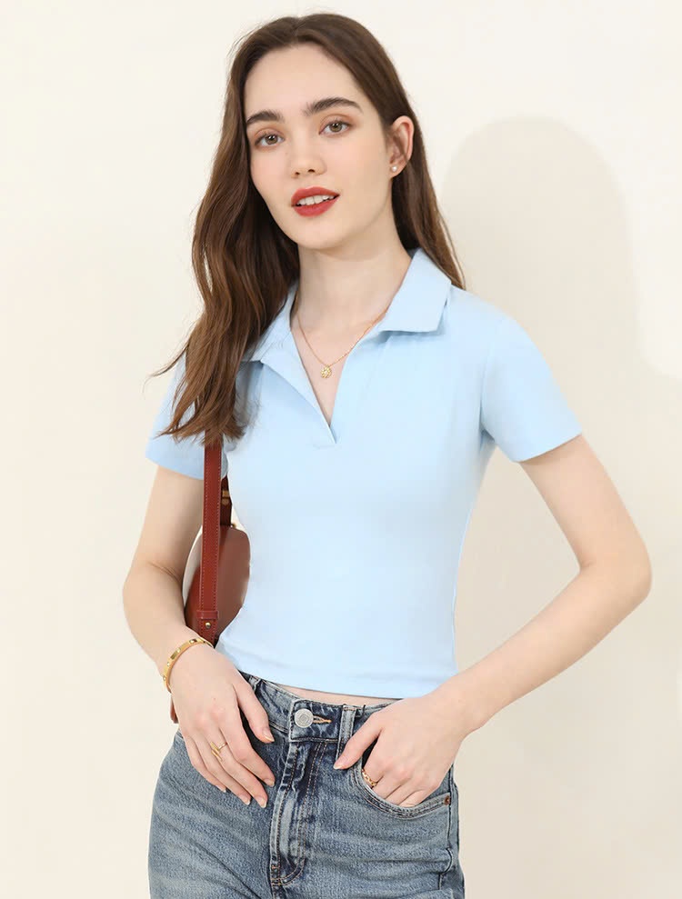24HA288.31 - ÁO POLO CỘC TAY CANVAUS