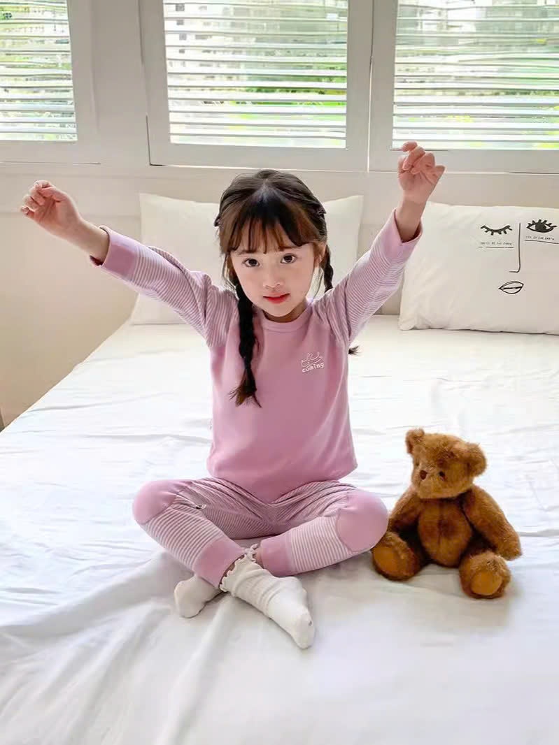 24HA288.28 - BỘ MẶC NHÀ DÀI TAY CHO BÉ