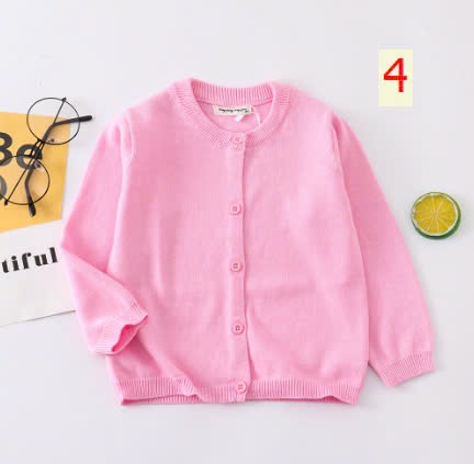 24HA288.11 - ÁO LEN CARDIGAN BÉ GÁI