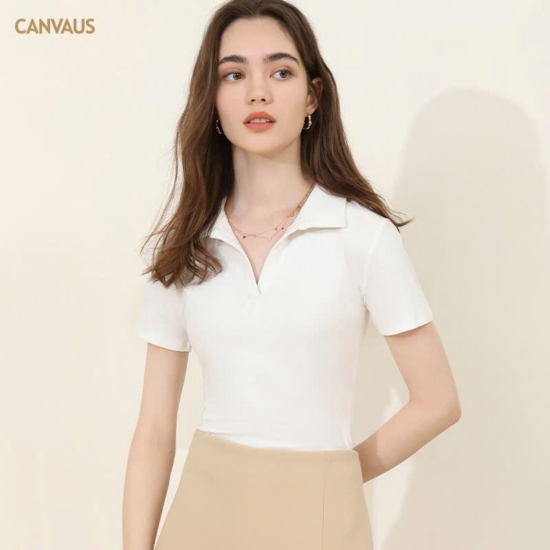 24HA288.31 - ÁO POLO CỘC TAY CANVAUS