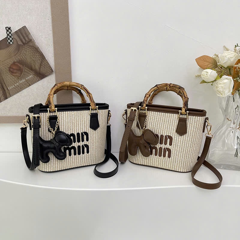 24HA288.17 - TÚI XÁCH MINMIN KÈM MÓC KHOÁ NỮ