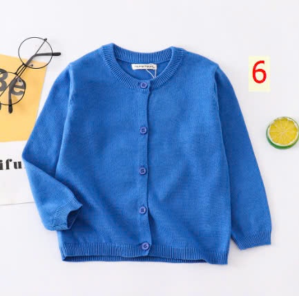 24HA288.11 - ÁO LEN CARDIGAN BÉ GÁI