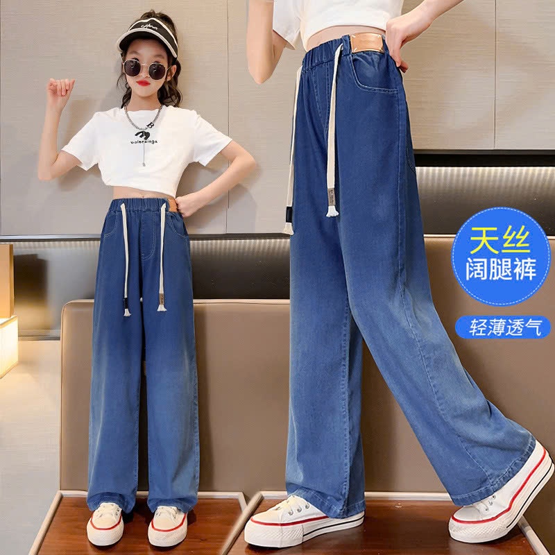 24HA288.19 - QUẦN JEAN TENCEL BÉ GÁI SZ ĐẠI