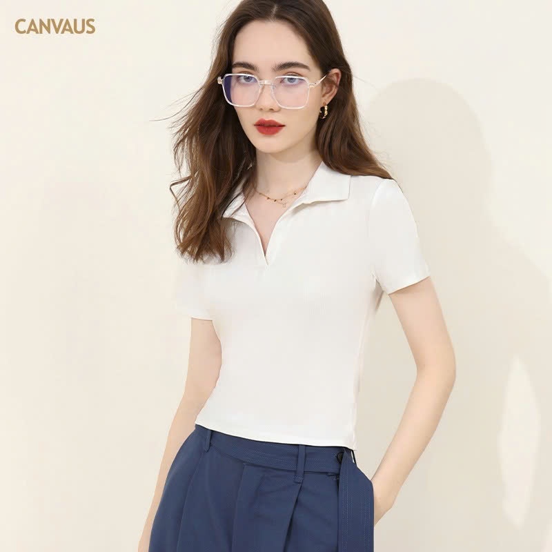24HA288.31 - ÁO POLO CỘC TAY CANVAUS