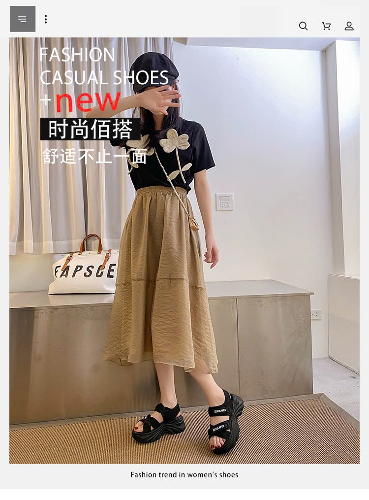 24HA288.09 - SANDAL ĐẾ CAO CHO NỮ
