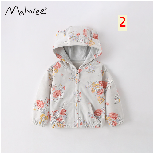 24HA298.16 - ÁO KHOÁC NỈ HOẠ TIẾT MALWEE