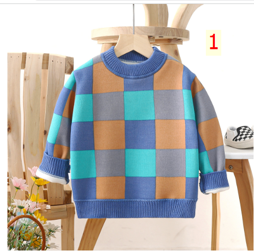 24HA298.25 - ÁO LEN LÓT NHUNG DÀY ẤM CHO BÉ