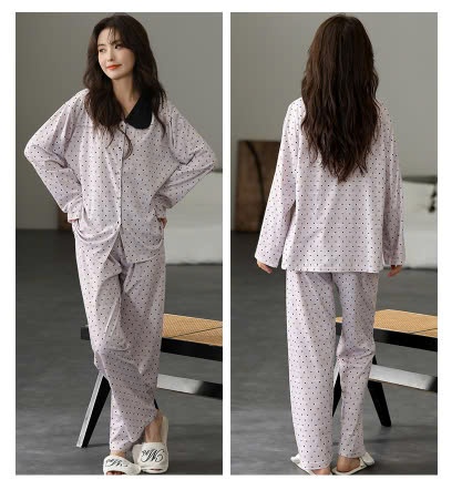 24HA308.27 - BỘ PIZAMA DÀI TAY NỮ