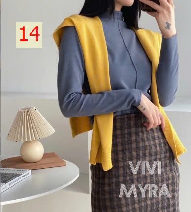 24HA308.29 - ÁO LEN GIỮ NHIỆT VẢI DỆT GIỮ ẤM CÔNG NGHỆ ĐỨC