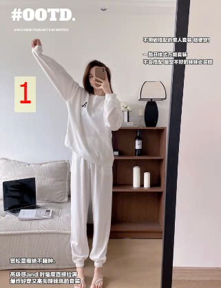 24HA308.07 -BỘ NỈ MẶC NHÀ NỮ