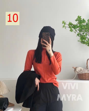 24HA308.29 - ÁO LEN GIỮ NHIỆT VẢI DỆT GIỮ ẤM CÔNG NGHỆ ĐỨC