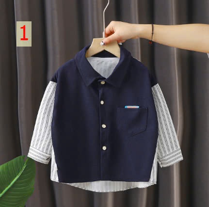 24HA308.19 - ÁO SƠ MI CÁCH ĐIỆU CHO BÉ