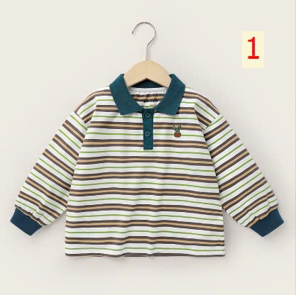 24HA308.14 - ÁO POLO KẺ NGANG