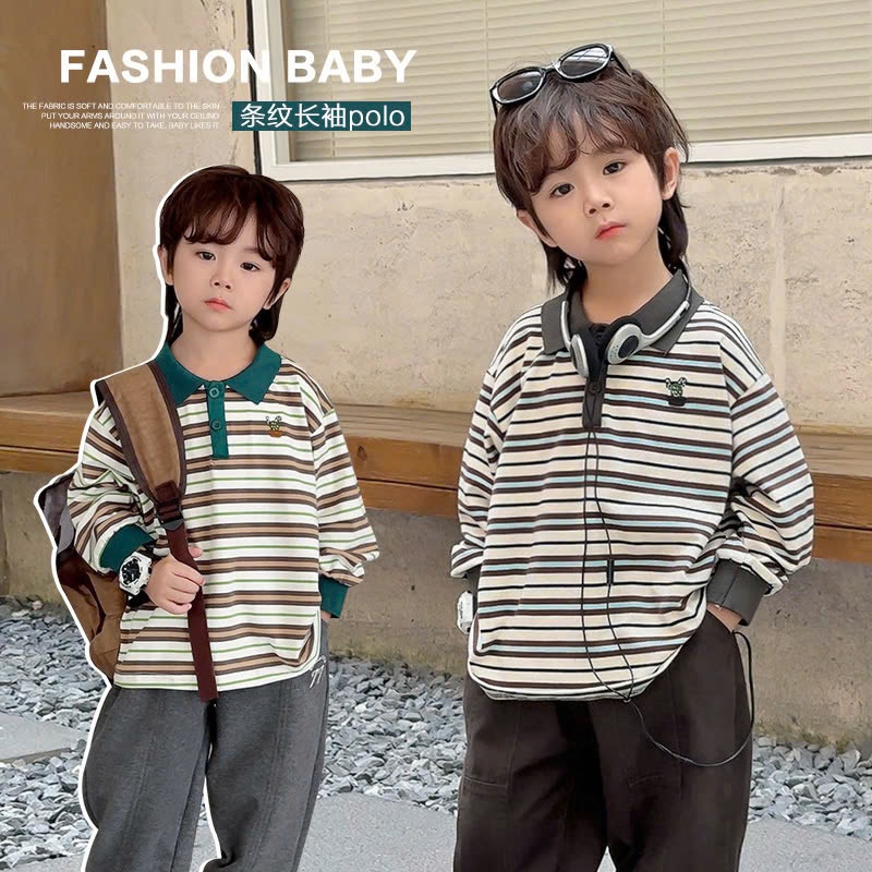 24HA308.14 - ÁO POLO KẺ NGANG