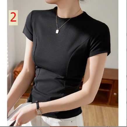 24HA308.28 - ÁO THUN CHIẾT EO LIMAO