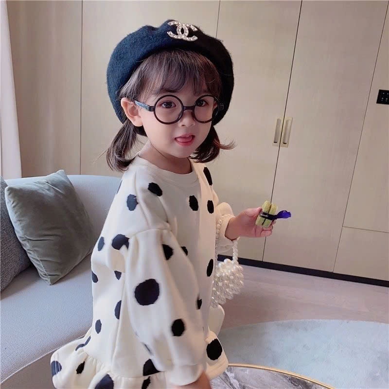 24HA308.01 - VÁY NỈ THU ĐÔNG BÉ GÁI