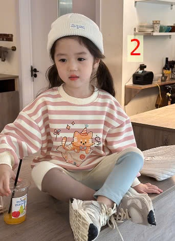 24HA308.03 - ÁO NỈ BÉ GÁI QUẢNG CHÂU CAO CẤP