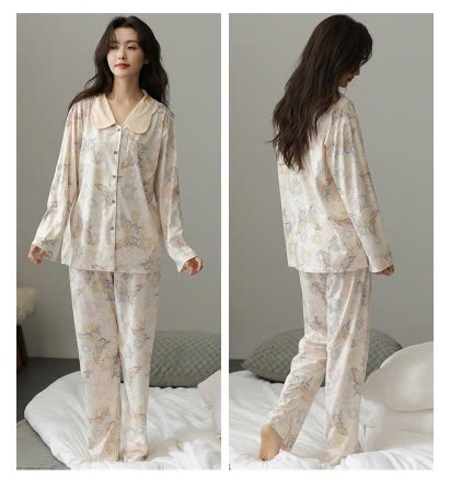 24HA308.27 - BỘ PIZAMA DÀI TAY NỮ