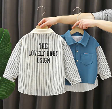 24HA308.19 - ÁO SƠ MI CÁCH ĐIỆU CHO BÉ