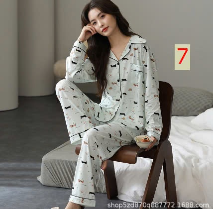 24HA308.27 - BỘ PIZAMA DÀI TAY NỮ