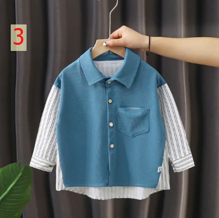 24HA308.19 - ÁO SƠ MI CÁCH ĐIỆU CHO BÉ