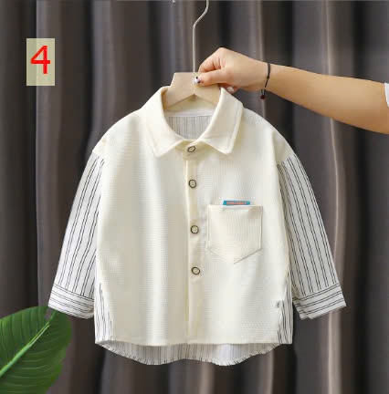 24HA308.19 - ÁO SƠ MI CÁCH ĐIỆU CHO BÉ