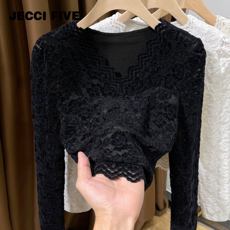 24HA318.04 - ÁO REN LÓT NỈ NỮ
