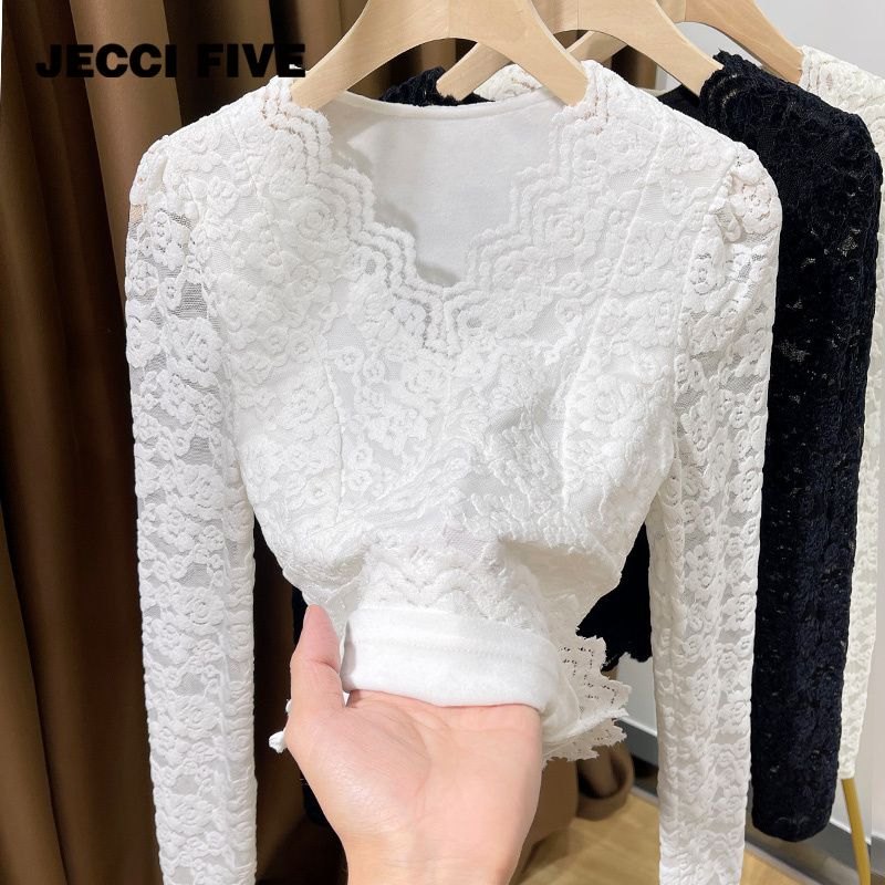 24HA318.04 - ÁO REN LÓT NỈ NỮ