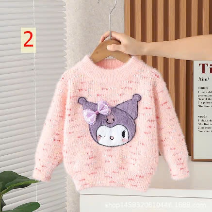 24HA29.04 - ÁO LEN KUROMI CHO BÉ GÁI
