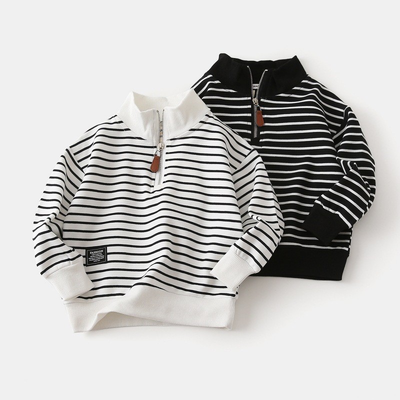 24HA29.05 - ÁO SWEATER SỌC KẺ CHO BÉ