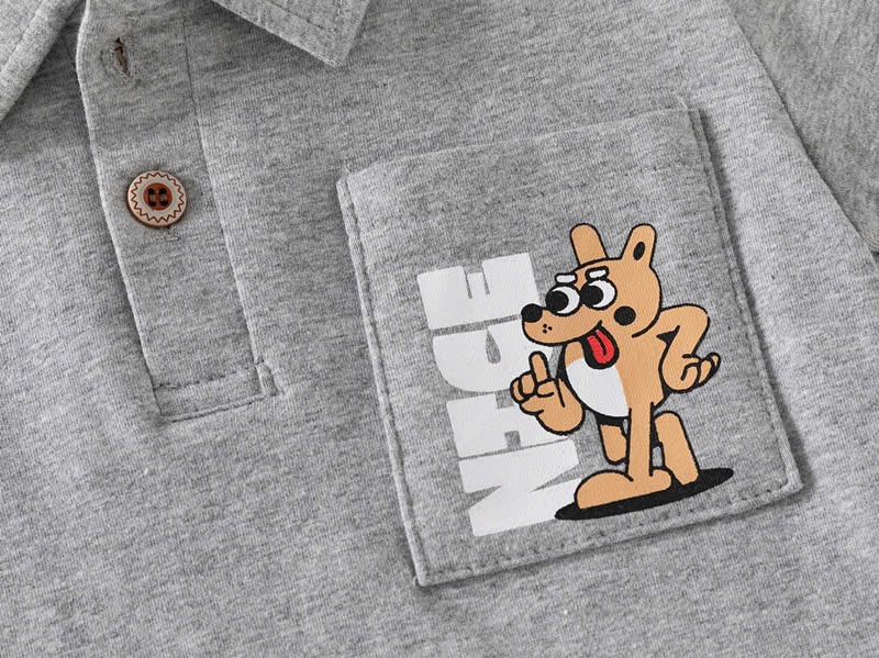 24HA49.06 - ÁO POLO COTTON DÀI TAY #WAPPY CHO BÉ TRAI
