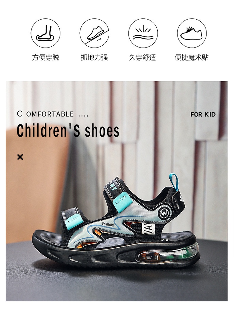 24HA39.14 - SANDAL BÉ TRAI SIZE ĐẠI