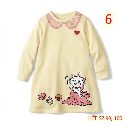 24HA49.09 - ĐẦM COTTON TIÊN CÁ DÀI TAY