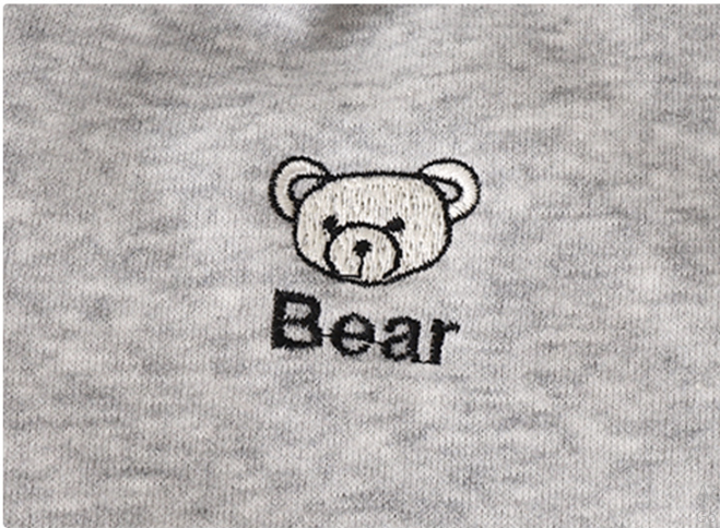 24HA39.17 - BỘ NỈ KÉO KHOÁ BEAR CHO BÉ