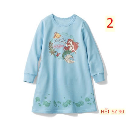 24HA49.09 - ĐẦM COTTON TIÊN CÁ DÀI TAY