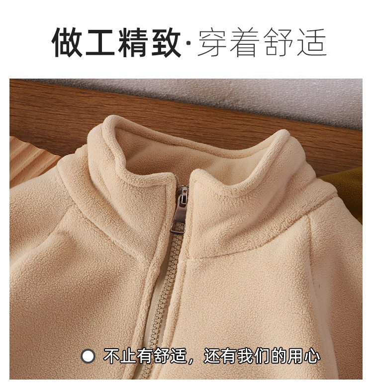 24HA49.29 - ÁO KHOÁC NỈ LÓT LÔNG CHO BÉ