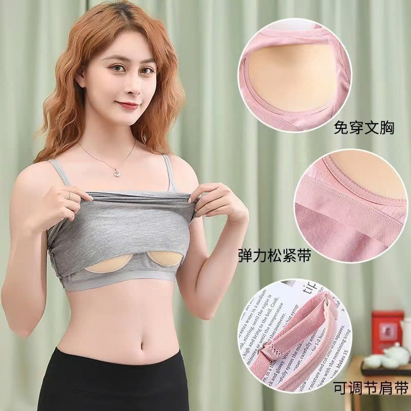 24HA69.21 - ÁO 2 DÂY KÈM BRA CHO NỮ
